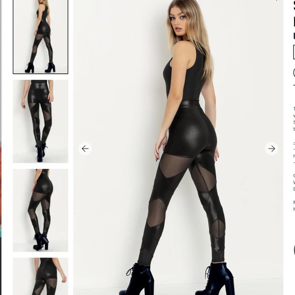 SHEER STRAPS HW LEGGINGS 3.0 - LIMITED - Blackmilk Clothing - Size S - Picture 2 of 3